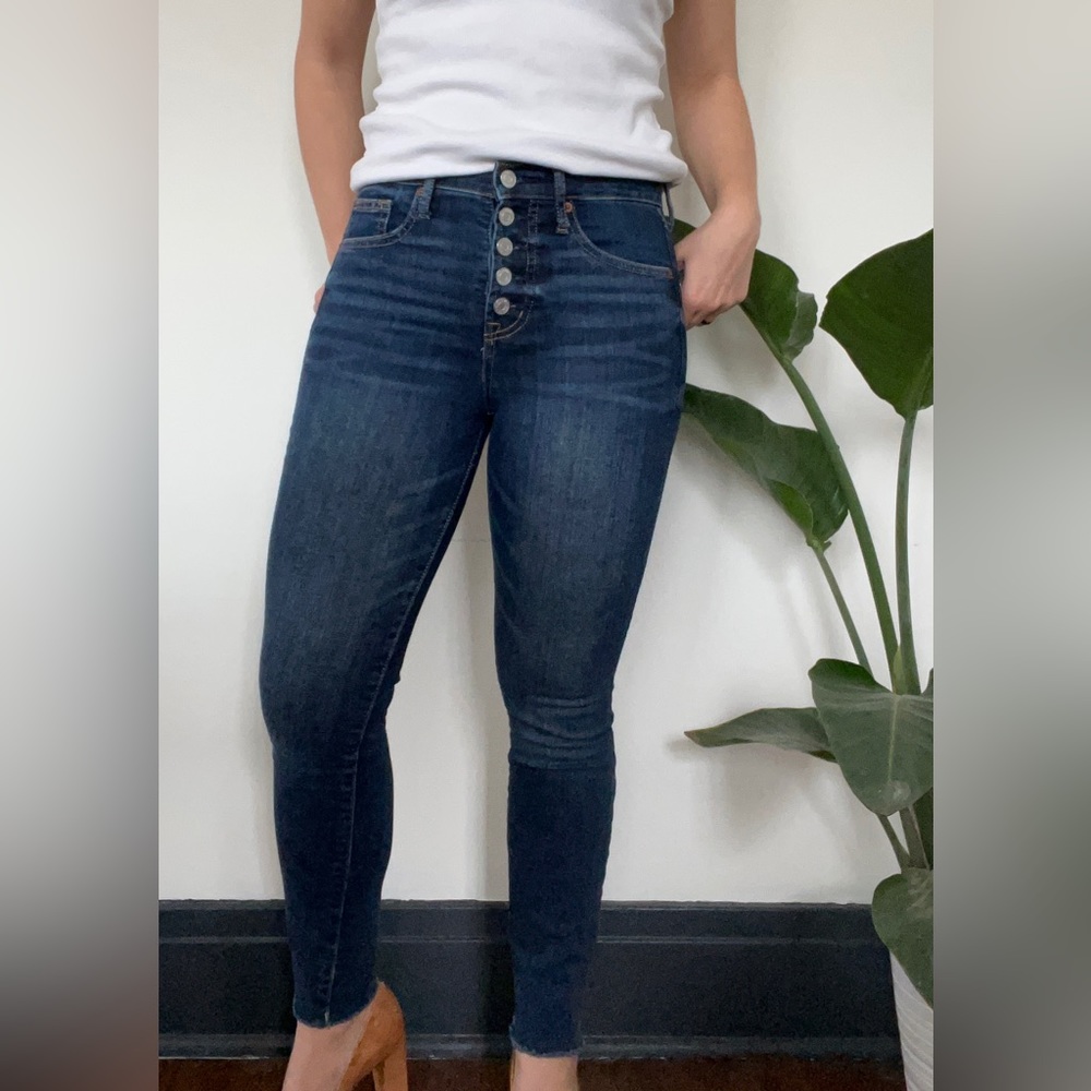 Gap High Rise Dark Washed Jeans